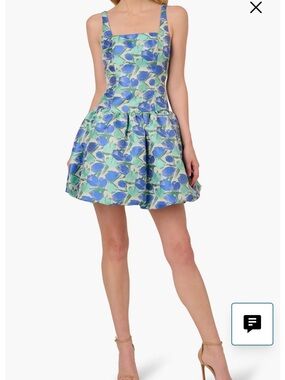 Adrianna Papell Women tulip Jacquard Mini Dress